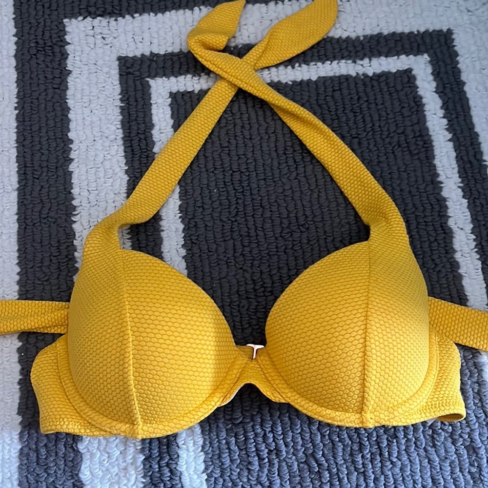 Shade shore yellow bathing suit top